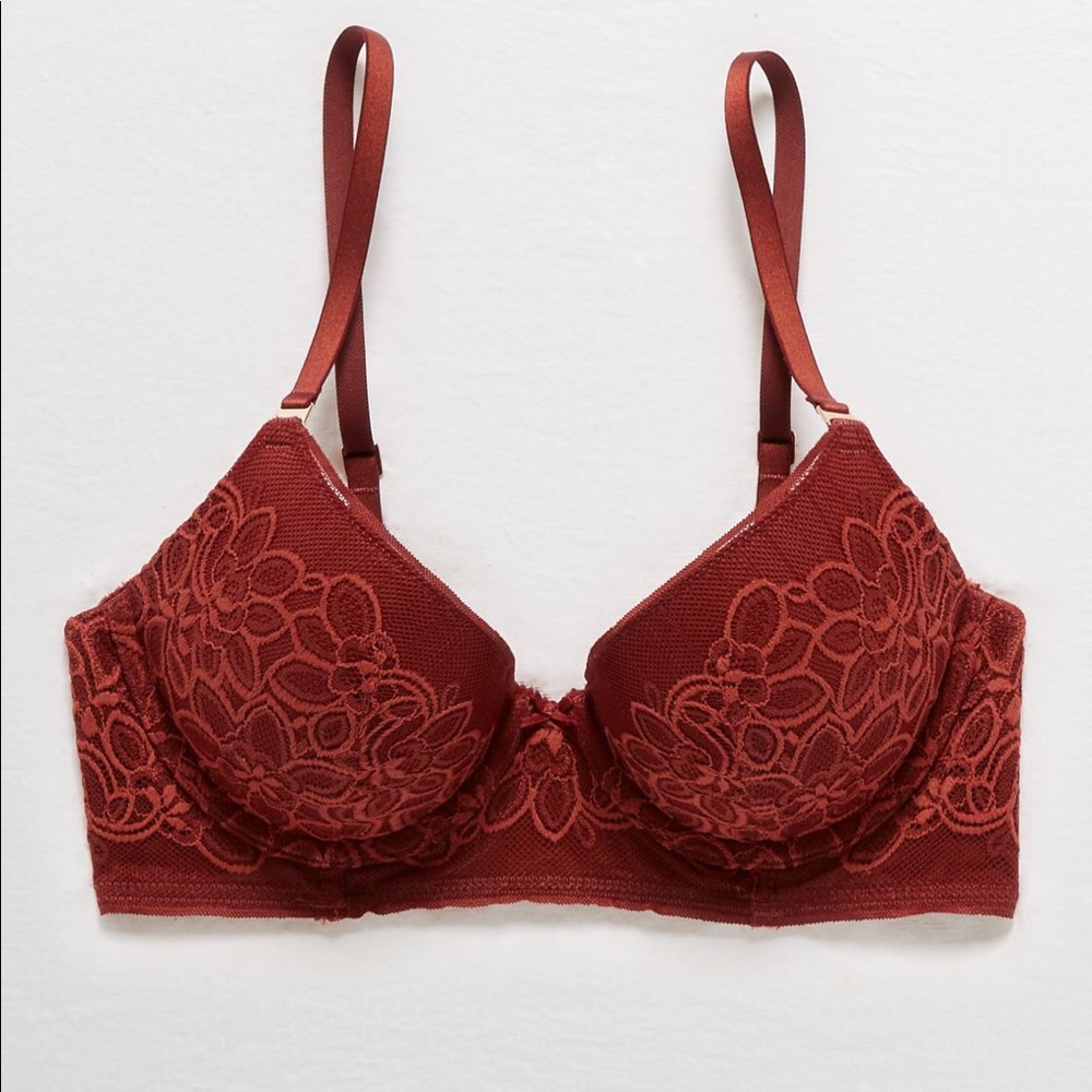 Aerie real power plunge pushup bra NWT